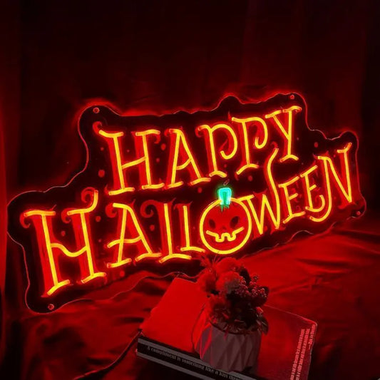 Halloween Neon Sign, BOO'D Neon Sign, Halloween Party Sign,Halloween sign, Halloween Decor, Pumpkin Neon Sign, Pumpkin Decor FYLZGO Signs