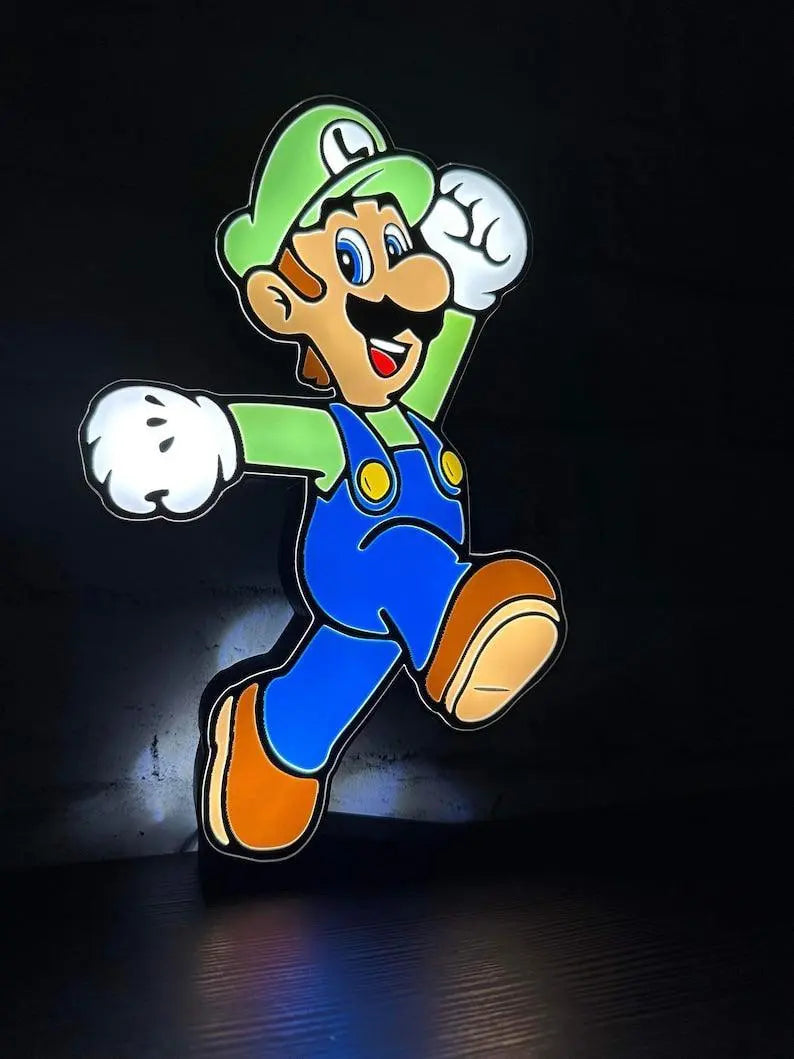 Luigi Led LightBox Sign Lamp Room Decoration - FYLZGO Signs