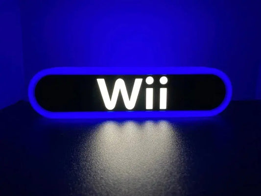 Nintendo Wii V2 3d Printed Led Sign FYLZGO Signs