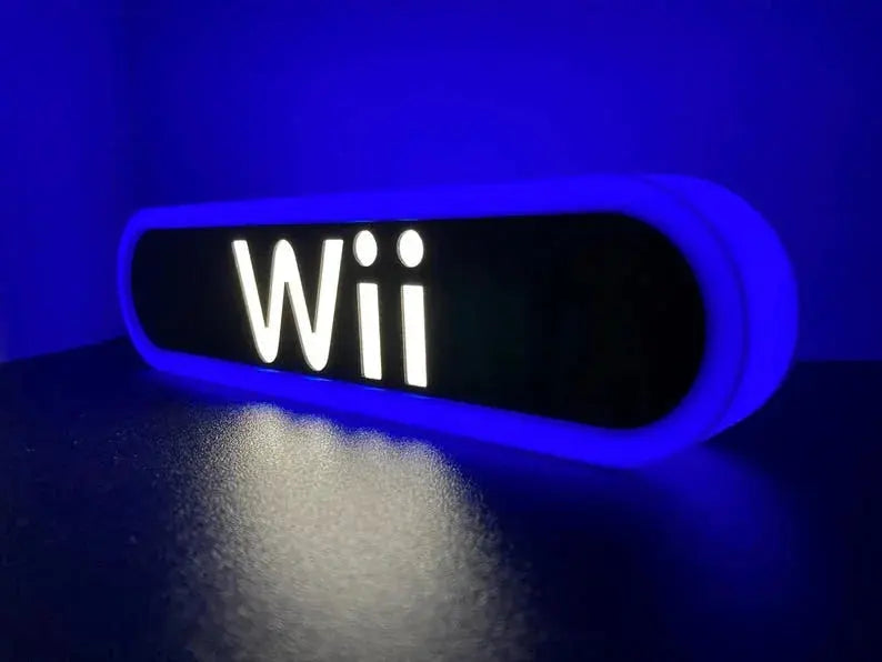 Nintendo Wii V2 3d Printed Led Sign FYLZGO Signs