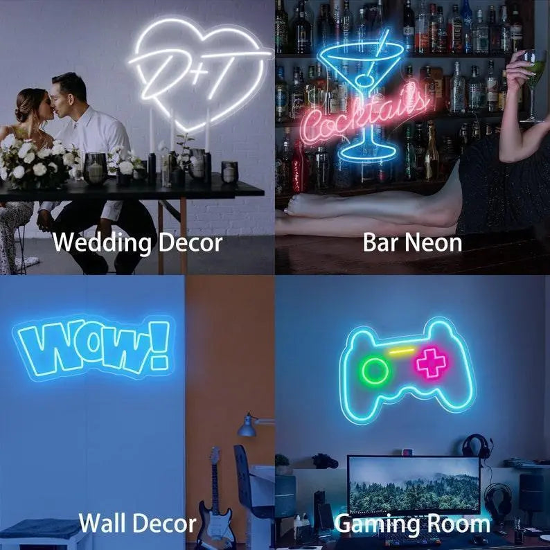 Monopoly Neon Sign, The Uncle Devil With Gun Neon Light Wall Art, UV Print Acrylic Led Neon Sign LED Sign Club