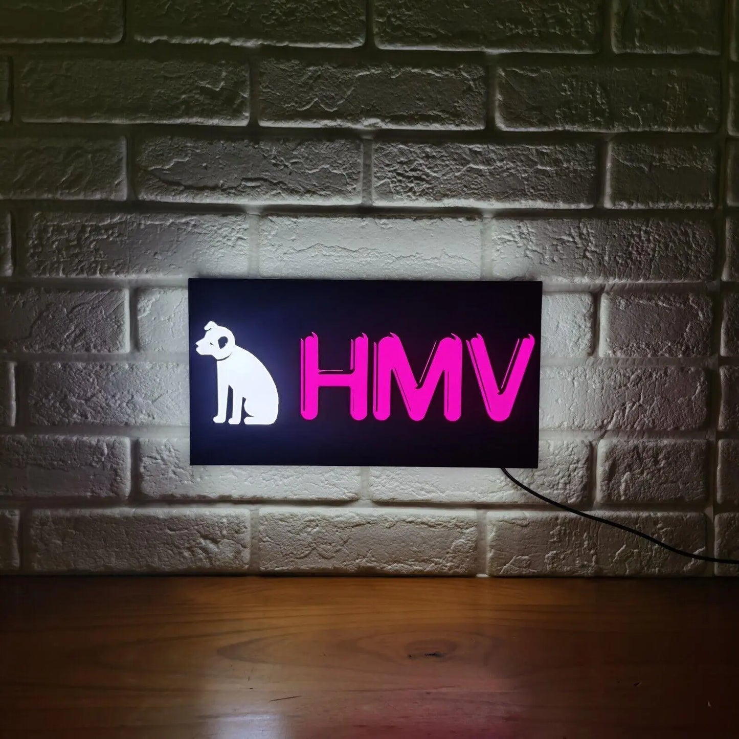 HMV LED Lamp USB Dimmable, Color changing, Retro Music Decor & Great Gift FYLZGO Signs