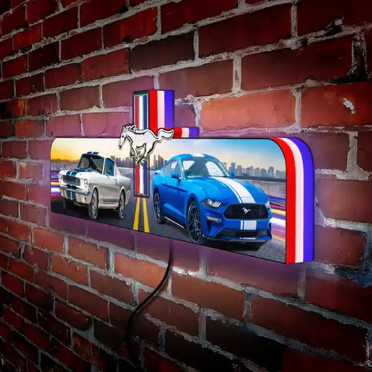 Ford Mustang Pinball Topper Custom 3D LED Topper Printed Lightbox FYLZGO Signs