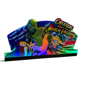 Creature from the black lagoon Topper Pinball Topper 3D Acrylic LED Topper, For Bally Pinball Machine NEOUNIK Signs