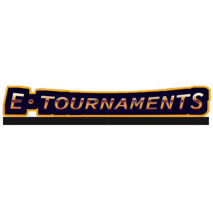 Tournament Play Topper sign Pinball Machine Cabinet Topper Acrylic RGB LED Topper with Metal Stand, for Pinball Machine, Pinball Topper FYLZGO Signs