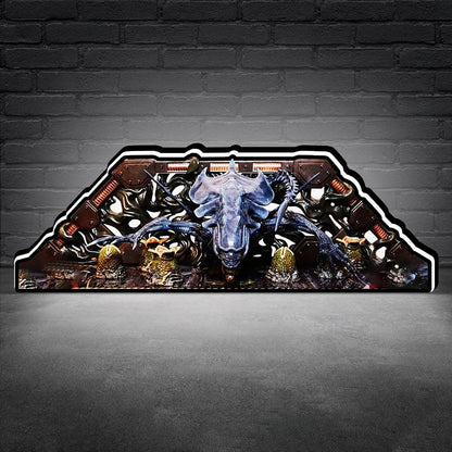Alien Queen Topper, for Pinball Brothers Pinball Machine, 3D Printed Lightbox USB Powered & Full Dimmable FYLZGO Signs