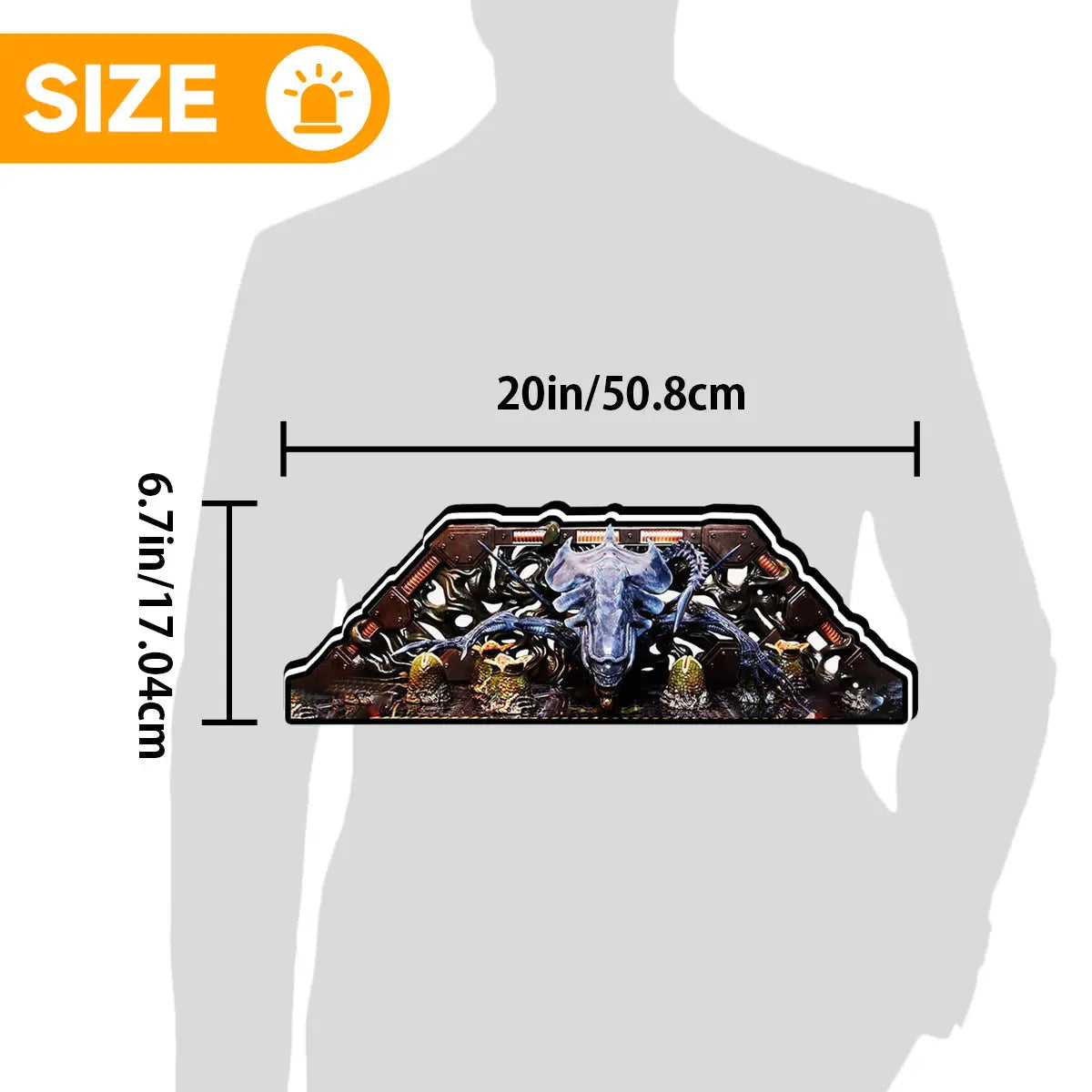Alien Queen Topper, for Pinball Brothers Pinball Machine, 3D Printed Lightbox USB Powered & Full Dimmable FYLZGO Signs