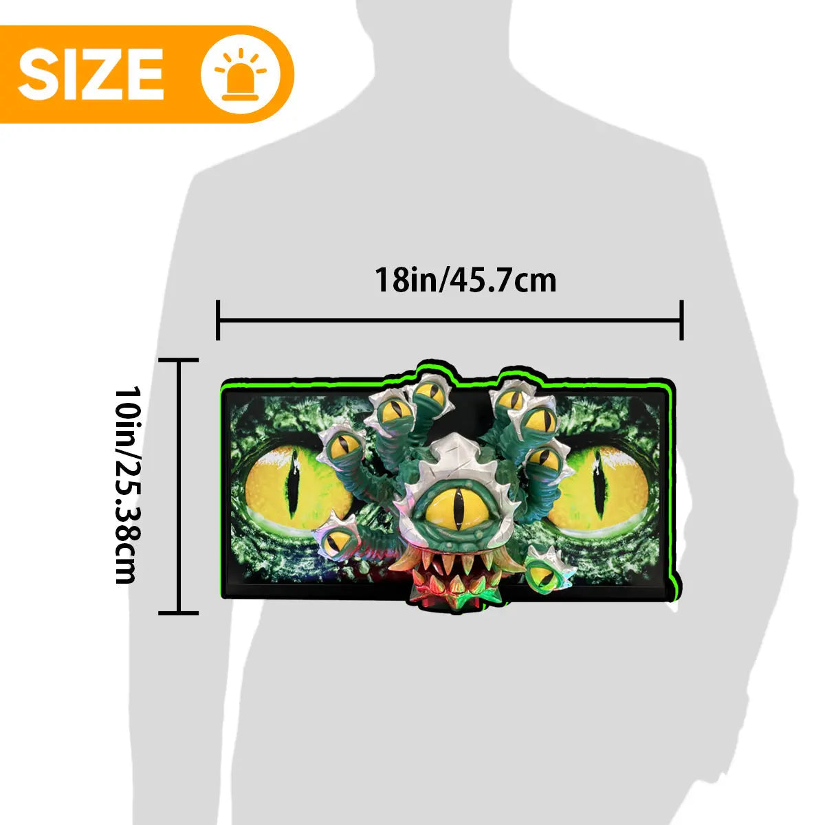Dungeons & Dragons The Tyrant's Eye Pinball Topper, 3D Printed  LED Light Box Game Room Decor, For Stern Pinball Machine FYLZGO Signs