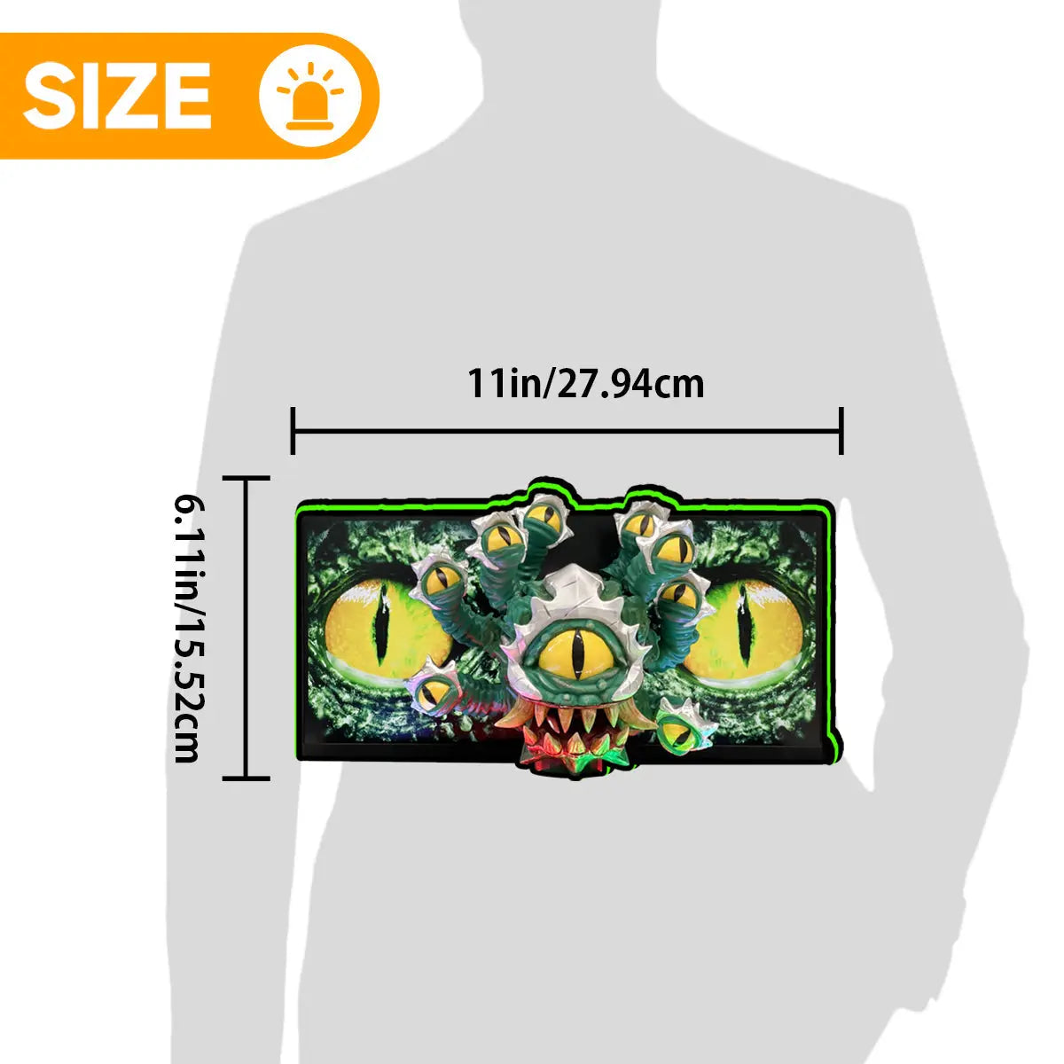 Dungeons & Dragons The Tyrant's Eye Pinball Topper, 3D Printed  LED Light Box Game Room Decor, For Stern Pinball Machine FYLZGO Signs