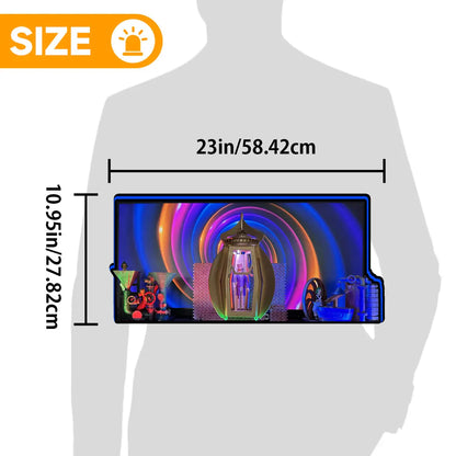 Willy Wonka and the Chocolate Factory Pinball Topper 3D LED Lightbox for JJP, Rock Your Game FYLZGO Signs