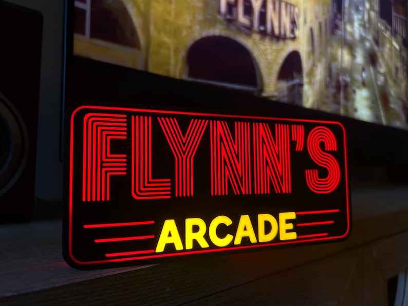 Flynn's Arcade Night Light/Decor/Gift-See product dimensions in description!