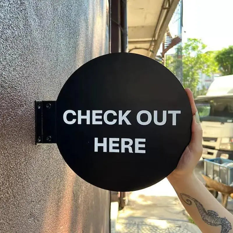 Custom Acrylic Office Flag Shop Business Sign Double-Side Signboard Storefront Door Plates Plaque Beauty Studio Aesthetics Logo acrylic signs FYLZGO Signs