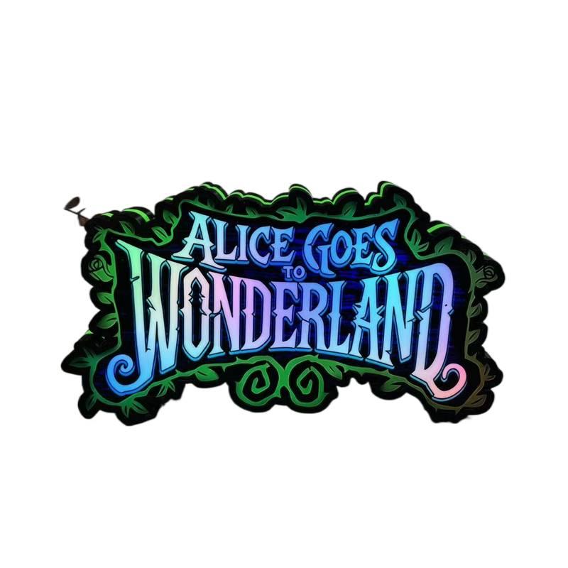 Alice Goes To Wonderland 3D Printed Lightbox Alice LED Pinball Topper NEOUNIK