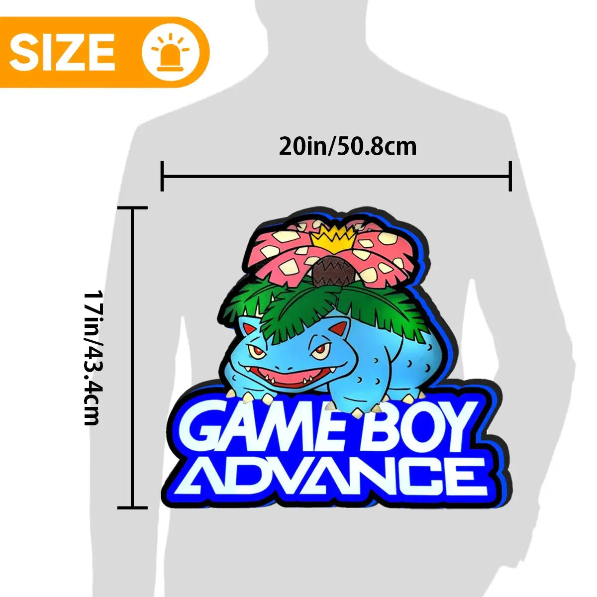 Gameboy Advance Pokemon Leaf Green Cartridge Nintendo LED Light Box, Perfect for Game Room FYLZGO Signs