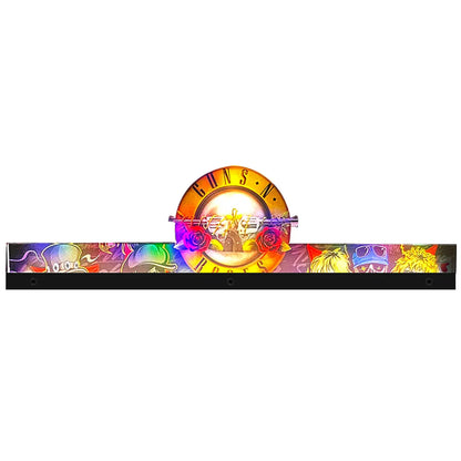 Guns N' Roses Topper Pinball Acrylic LED Topper, with Metal Base Bracket for Stern Pinball Machine, Pinball Topper FYLZGO Signs