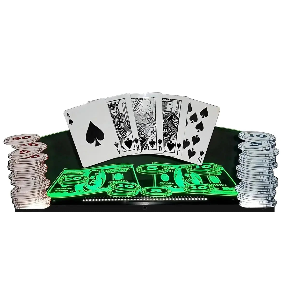 World Poker Tour Pinball Topper 3D Acrylic LED Topper, For Stern Pinball Machine, Pinball Topper FYLZGO Signs