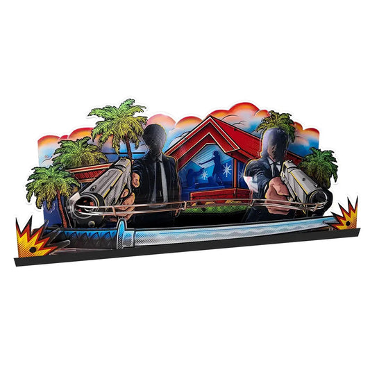 The Electric Playground Pulp Fiction Pinball topper 3D Acrylic LED Topper, for Pinball Machine, Pinball Topper FYLZGO Signs