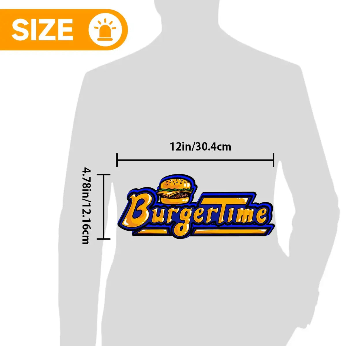 Burger Time Logo 3D Printed LED Lightbox for Gaming Room Decor, Classic Arcade Gaming Lightbox FYLZGO Signs