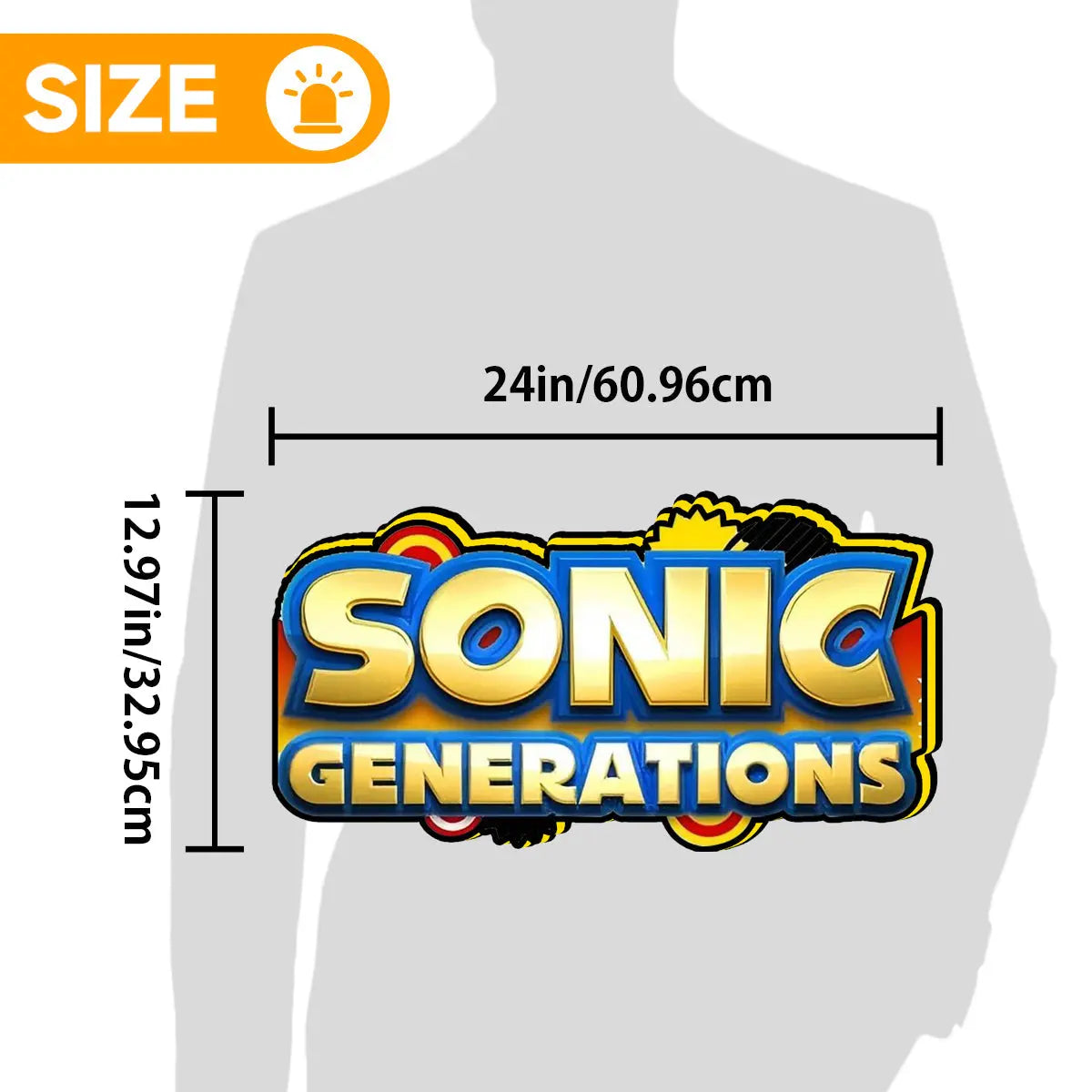Sonic The Hedgehog Genesis 30th Anniversary 4" 3D Printed LED Lightbox Game Lightbox FYLZGO Signs