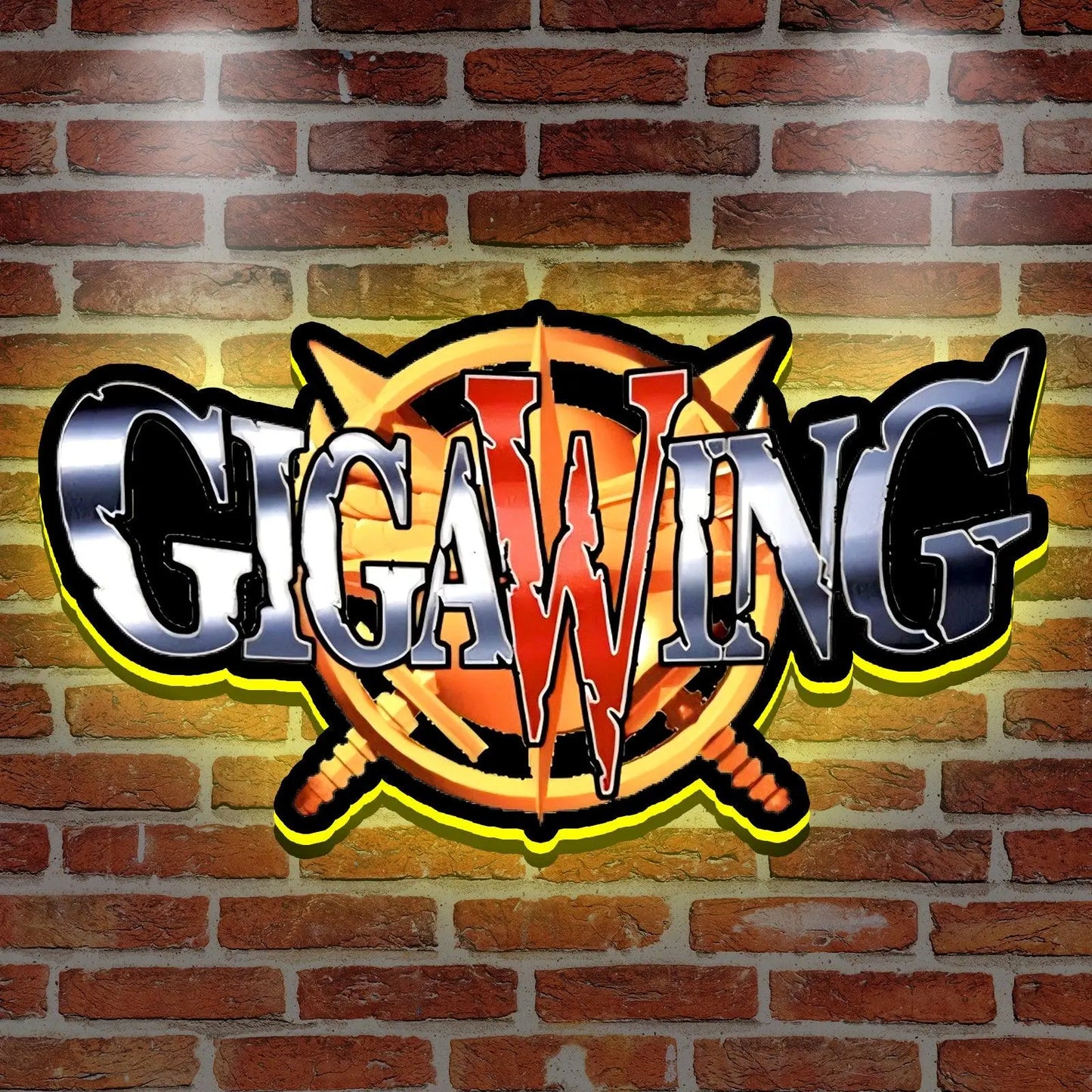 Gigawing 3D Printed LED Lightbox for Gaming Room Decor FYLZGO Signs