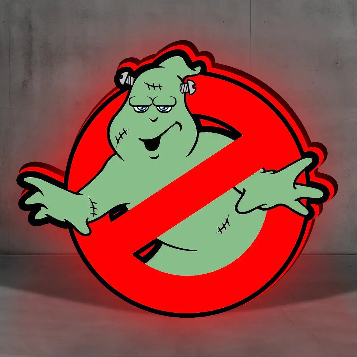 Ghostbusters Glow-in-the-dark Logo Lightbox USB Powered with Dimming Control Perfect Decor FYLZGO Signs