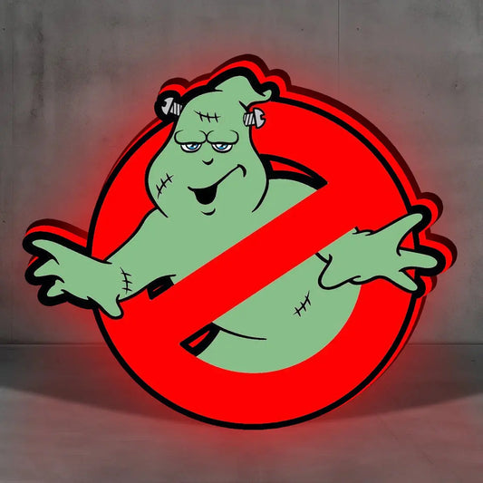Ghostbusters Glow-in-the-dark Logo Lightbox USB Powered with Dimming Control Perfect Decor FYLZGO Signs