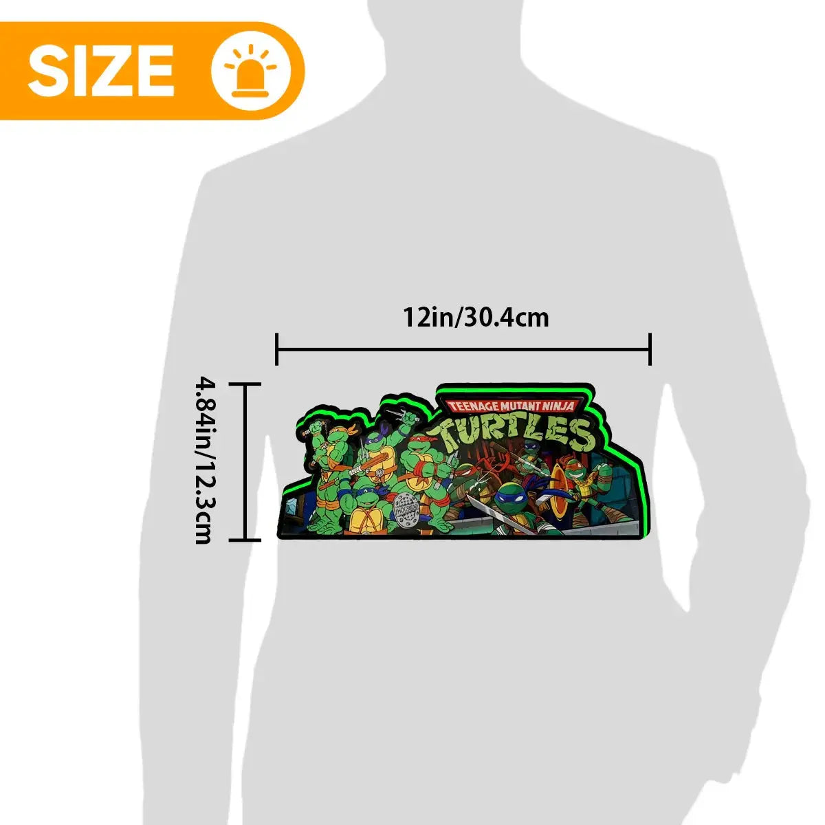 TMNT Teenage Mutant Ninja Turtle Pinball Topper, 3D Printed Lightbox Powered by USB Band Dimm Wall Art Decor Man's Cave FYLZGO Signs