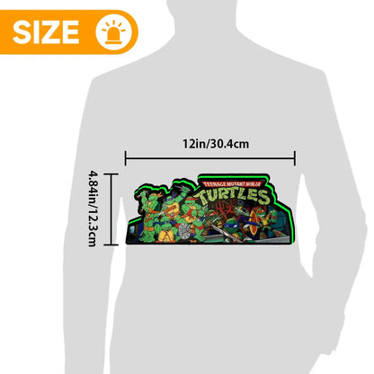 TMNT Teenage Mutant Ninja Turtle Pinball Topper, 3D Printed Lightbox Powered by USB Band Dimm Wall Art Decor Man's Cave FYLZGO Signs
