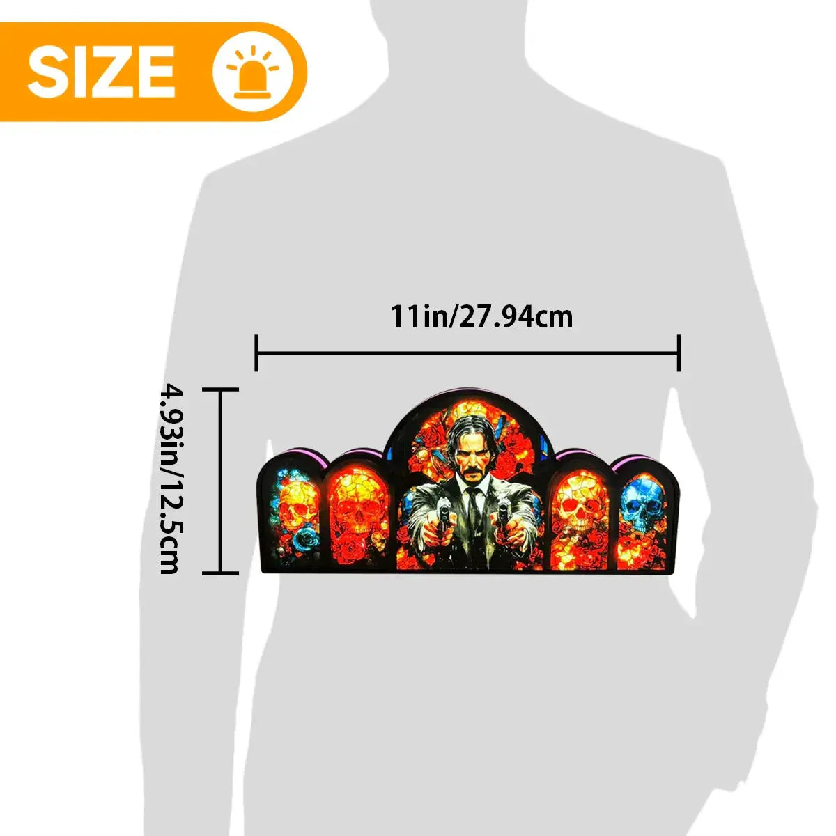 John Wick Pinball Topper, 3D Printed  LED Light Box Game Room Decor, For Stern Pinball Machine FYLZGO Signs