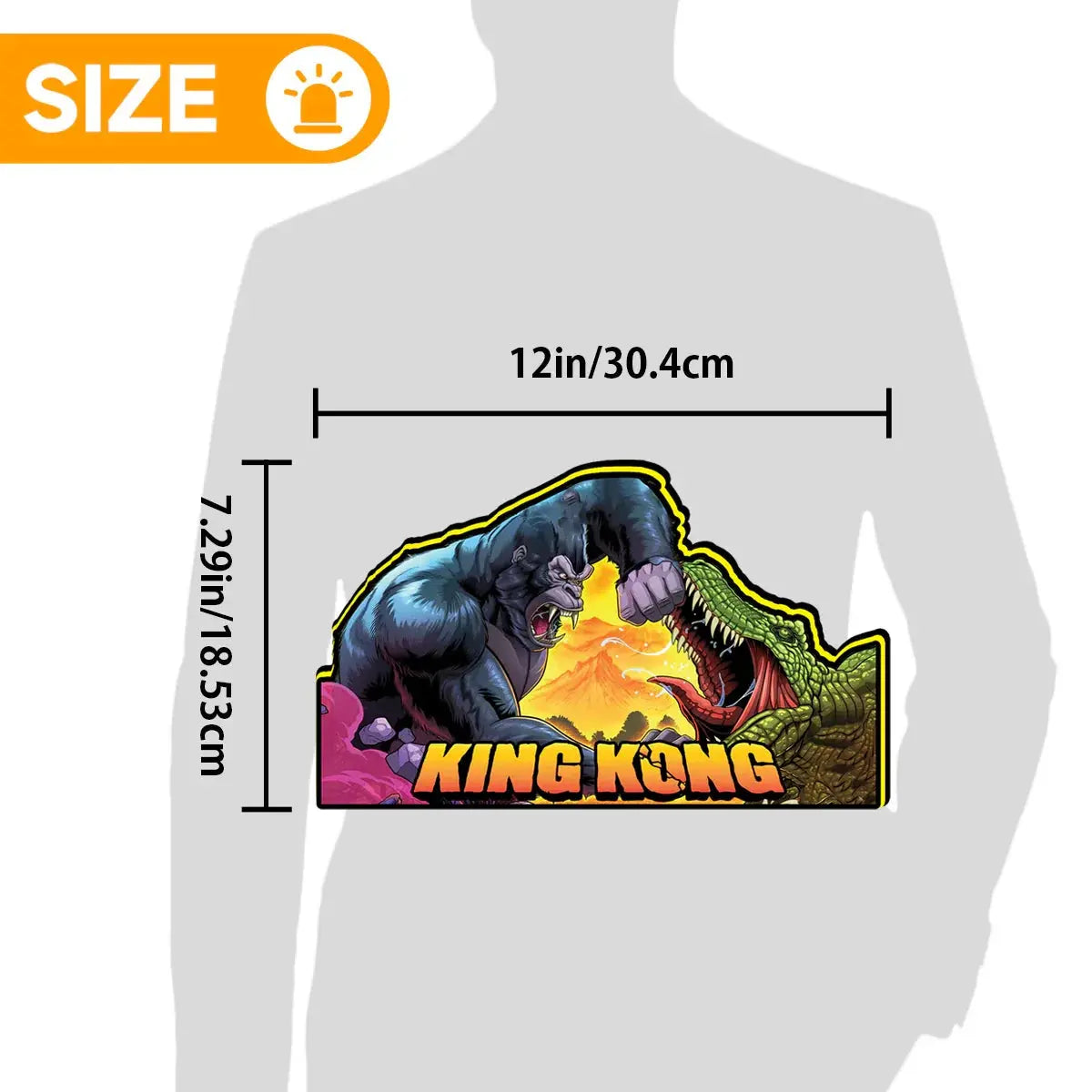 King Kong Pinball Topper 3D Printed Lightbox for  Pinball Machine, Pinball Topper FYLZGO Signs
