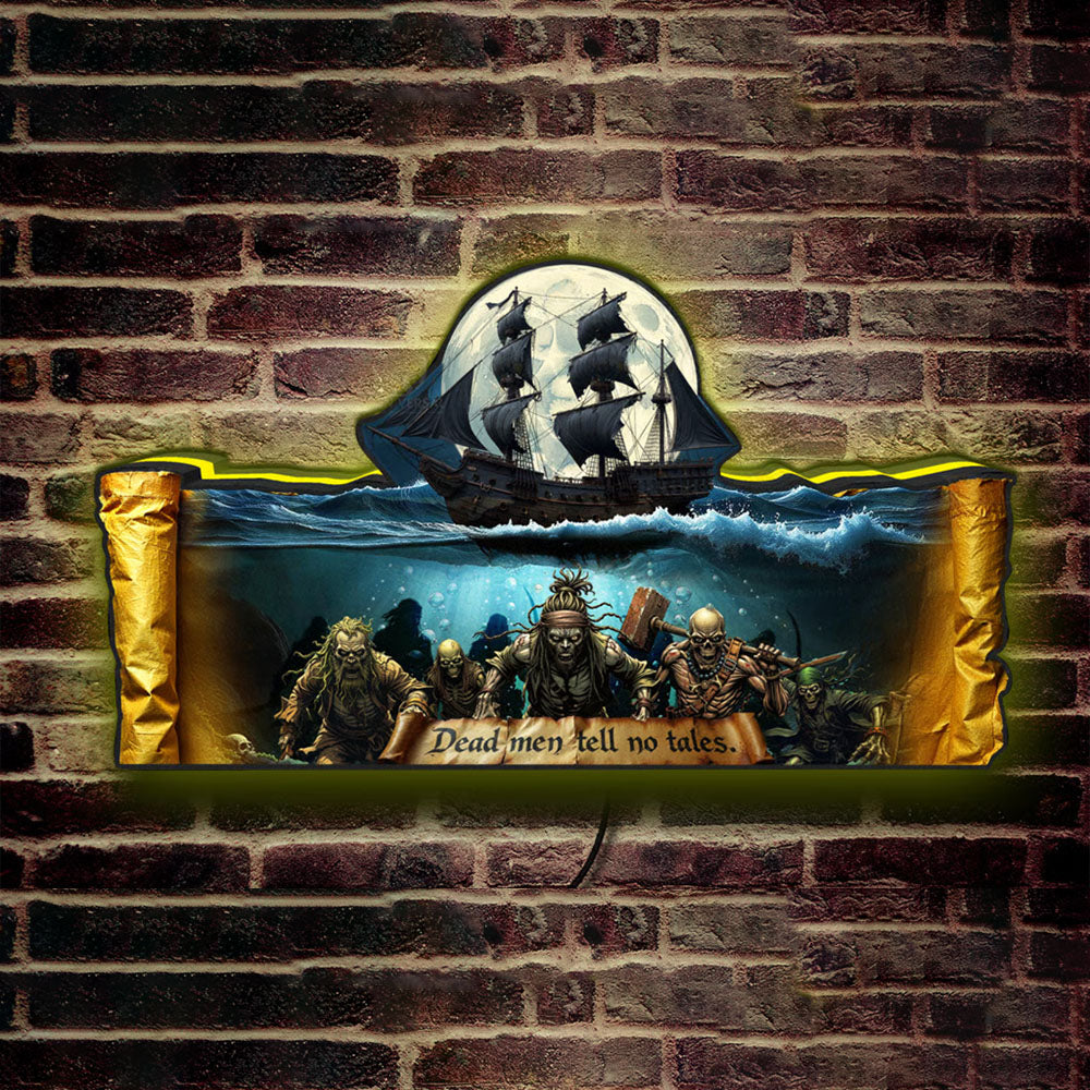 Pirates of the Caribbean 3D LED Light Box, for Pinball Arcade Game fans,  Pinball Arcade Decor NEOUNIK