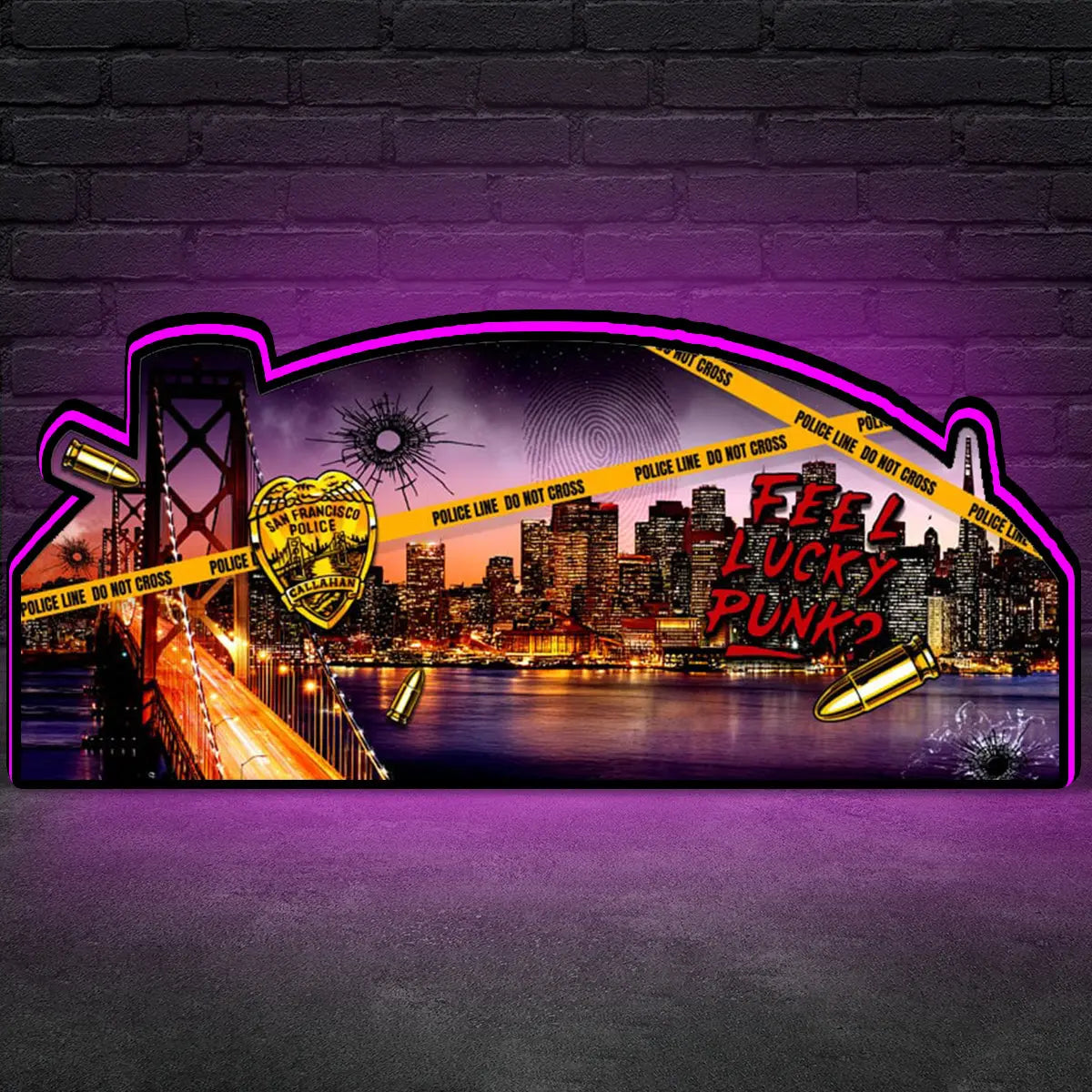 Dirty Harry Pinball Topper LED Lightbox, Pinball Arcade Decor, for The Williams Pinball Machine Topper FYLZGO Signs