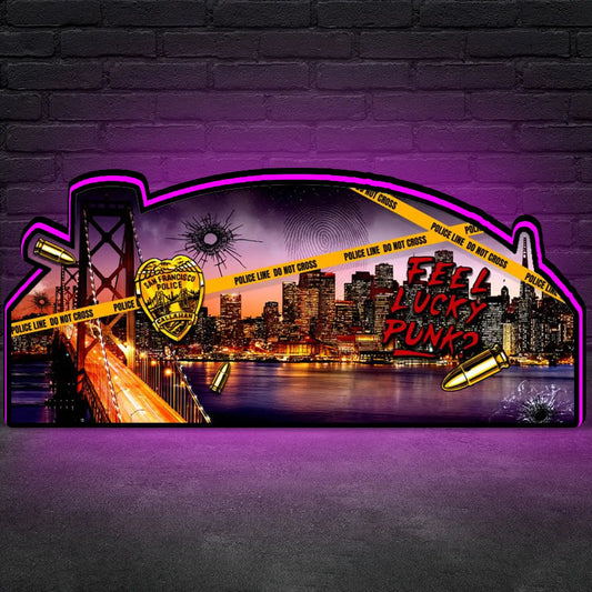 Dirty Harry Pinball Topper LED Lightbox, Pinball Arcade Decor, for The Williams Pinball Machine Topper FYLZGO Signs