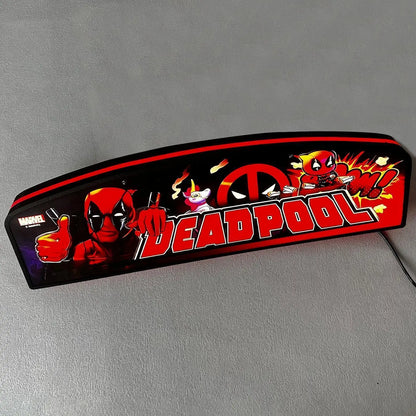 New Arrival Deadpool Pinball LED Lightbox, Deadpool Pinball Topper, Dimmable, and USB powered FYLZGO Signs