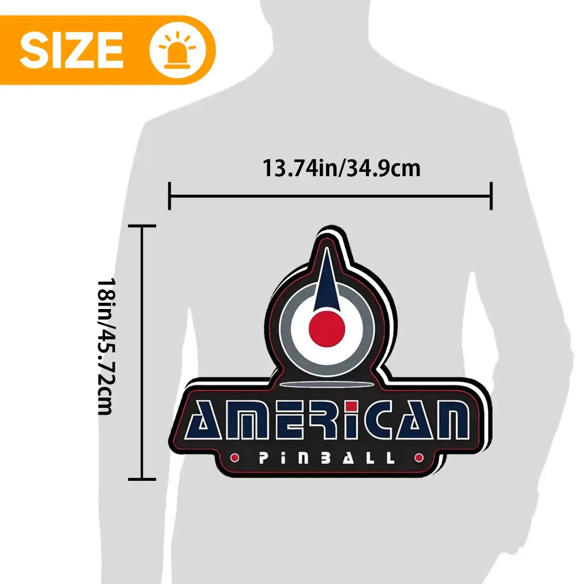 American Pinball Logo 3D Printed LED Lightbox Game Lightbox Logo 3D LED Light Box Retro Mega Drive Logo LED Lightbox Arcade Games Lightbox FYLZGO Signs