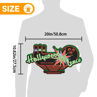 Hollywood Star Lanes Topper, 3D Printed Lightbox for Pinball Machine, The Big Lebowski, Powered by USB Band Dimm Wall Art Decor Man's Cave FYLZGO Signs