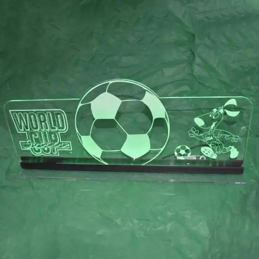 World Cup Soccer Acrylic Topper Acrylic RGB LED Topper, for Pinball Machine, Pinball Topper FYLZGO Signs