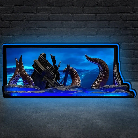 3D Printed Lightbox Topper for Pirates of the Caribbean Pinball Machine, USB Powered & Full Dimmable FYLZGO Signs