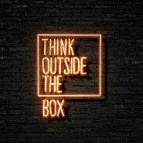 Think Outside The Box Neon Signs LED Sign Club