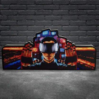 The Johnny Mnemonic Pinball Topper Led Lightbox, USB plug Dimmer, Pinball Arcade Decor, Perfect for Game Room or Pinball Machine FYLZGO Signs