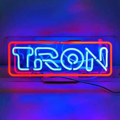 Tron Recognizer Game Acrylic 14" Neon Light Sign Lamp Bedroom Wall Decor Bar FYLZGO Signs