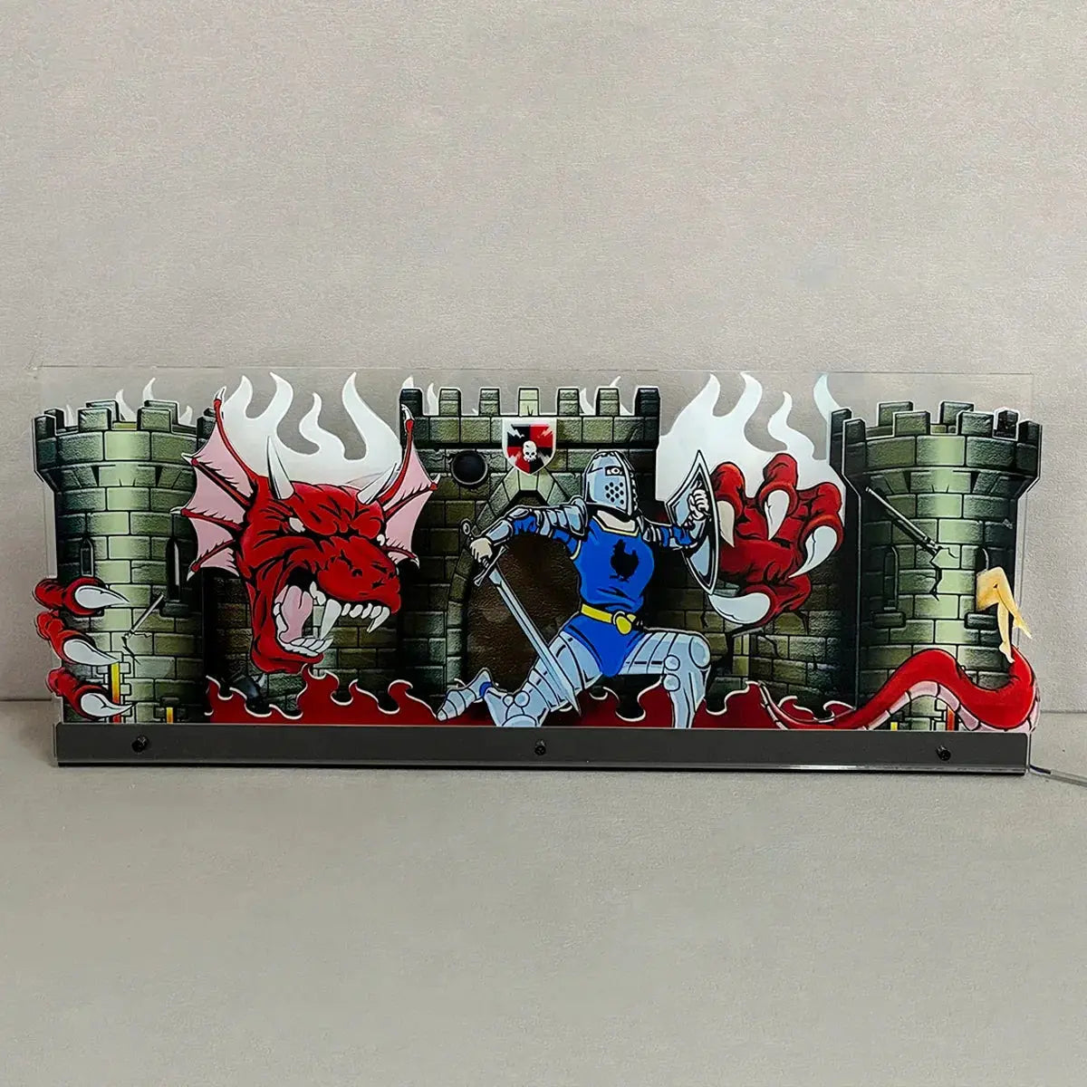 Medieval Madness Remake Pinball Machine 3D Acrylic LED Topper, for Pinball Machine, Pinball Topper FYLZGO Signs