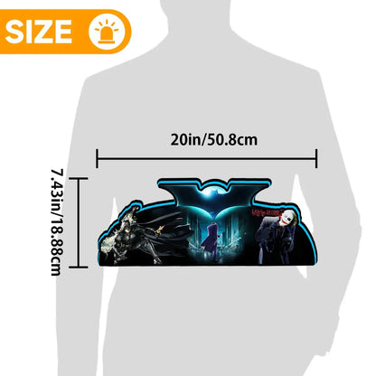 Batmobile Bridge Pinball Topper for  Pinball Machine, 3D Printed Lightbox USB Powered & Full Dimmable FYLZGO Signs