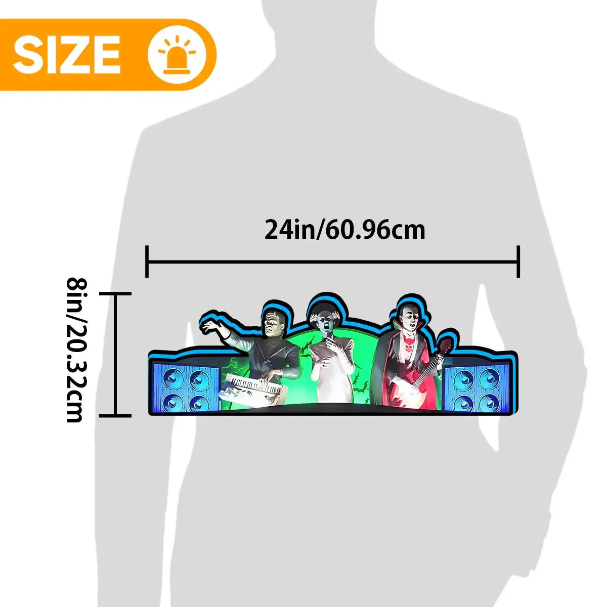 Monster Bash LE Topper for Chicago Gaming factory Pinball Machine, 3D Printed Lightbox USB Powered & Full Dimmable FYLZGO Signs