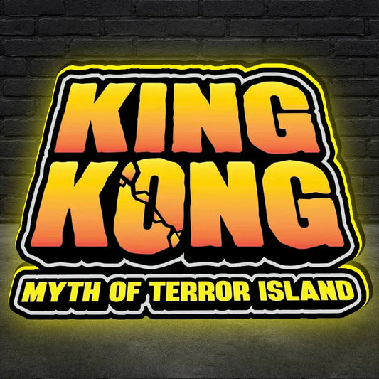 King Kong Logo LED Sign, 3D Printed, USB Powered & Full Dimmable FYLZGO Signs