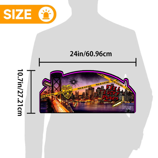 Dirty Harry Pinball Topper LED Lightbox, Pinball Arcade Decor, for The Williams Pinball Machine Topper FYLZGO Signs