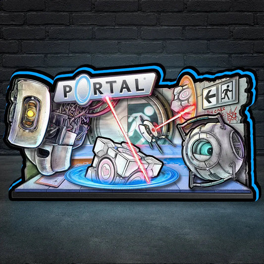 Portal Pinball Topper, 3D Printed Lightbox Powered by USB Band Dimm for Multimorphic Pinball Machine, Wall Art Decor Man's Cave FYLZGO Signs