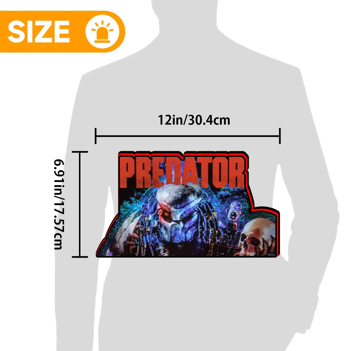 Predator 2025 Pinball Topper Led Lightbox, For Pinball Machine by Pinball Brothers, 5V USB with Dimmer Perfect for Game Room Man's Cave FYLZGO Signs