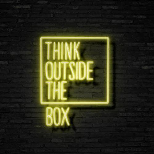 Think Outside The Box Neon Signs LED Sign Club