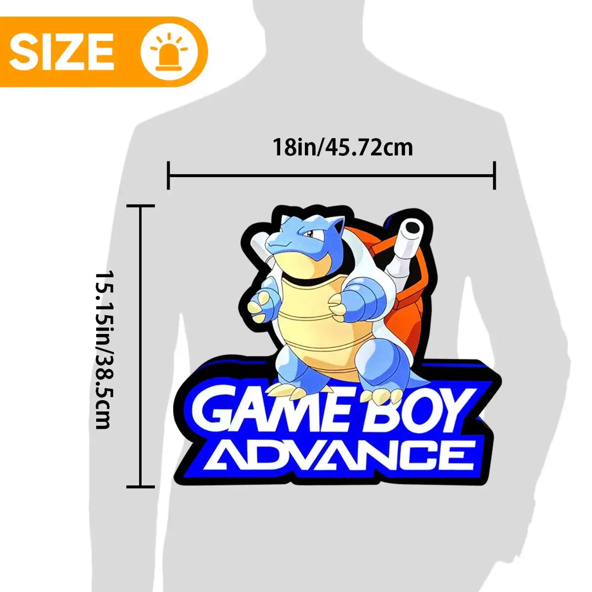 Gameboy advance Pokemon Blue Version LED Light Box, Perfect for Game Room FYLZGO Signs